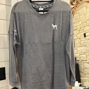 PINK Victoria's Secret Gray Long Sleeve Men's Shirt